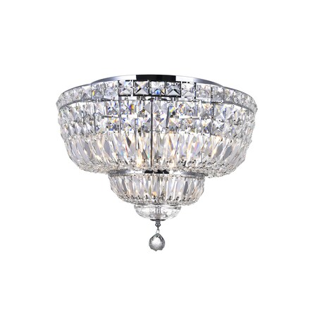 Cwi Lighting Stefania 8 Light Bowl Flush Mount With Chrome Finish 8003C20C